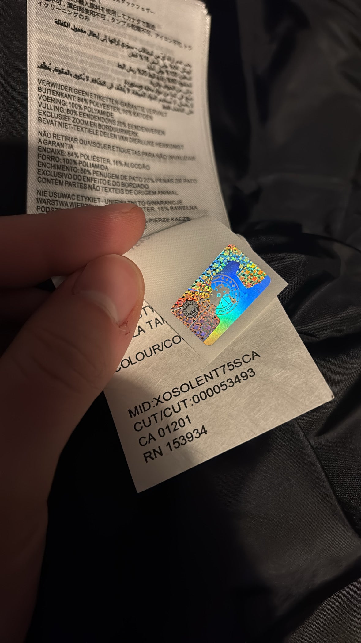 Canada goose body warmer